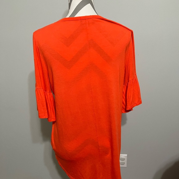 Clemson Ladies T-Shirt from Gameday Couture w/ Ruffled Sleeves - Size Medium - Picture 8 of 11